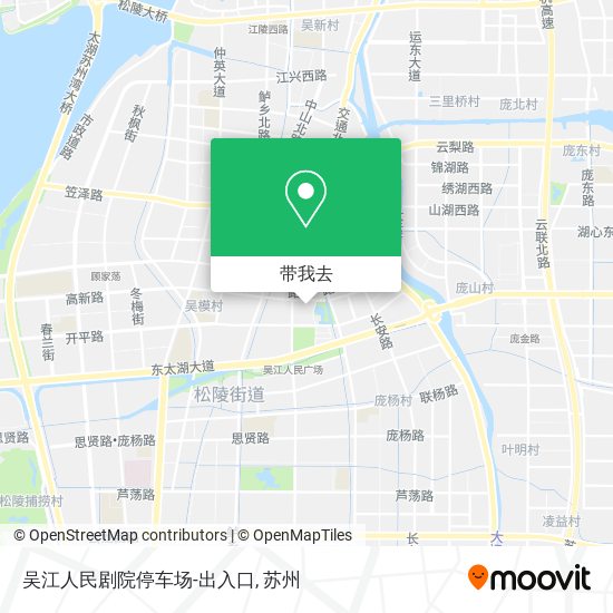 吴江人民剧院停车场-出入口地图