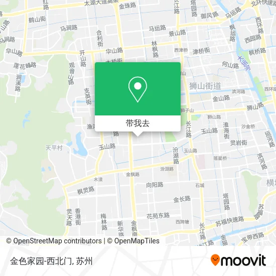 金色家园-西北门地图