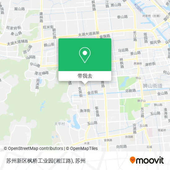 苏州新区枫桥工业园(湘江路)地图