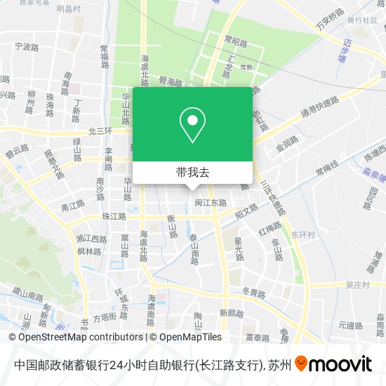 中国邮政储蓄银行24小时自助银行(长江路支行)地图