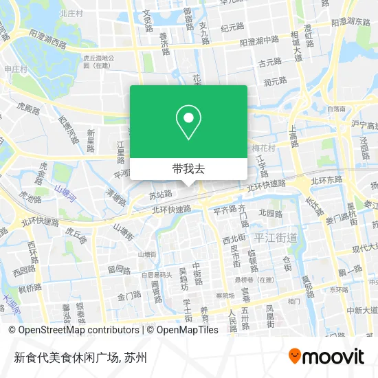 新食代美食休闲广场地图