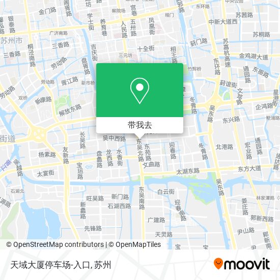 天域大厦停车场-入口地图