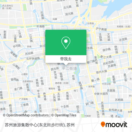 苏州旅游集散中心(东北街步行街)地图