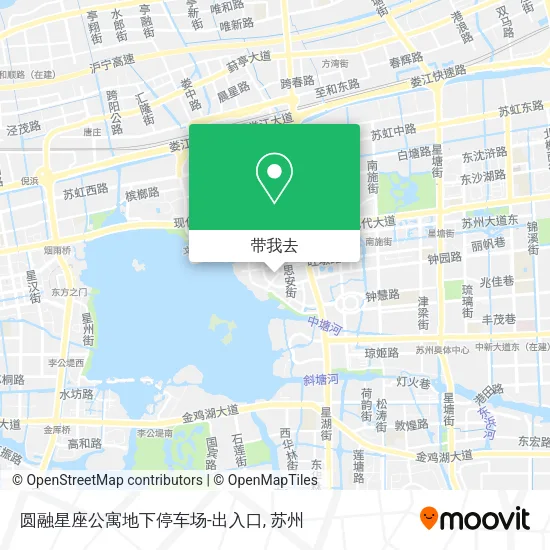 圆融星座公寓地下停车场-出入口地图