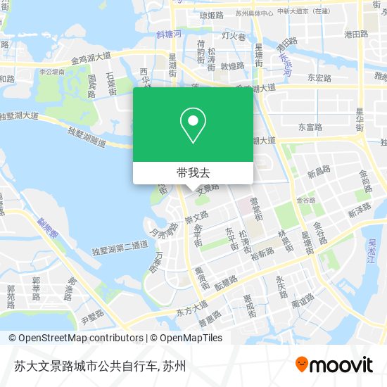 苏大文景路城市公共自行车地图