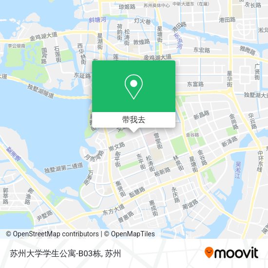 苏州大学学生公寓-B03栋地图