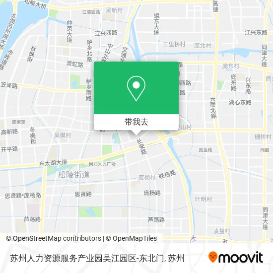 苏州人力资源服务产业园吴江园区-东北门地图