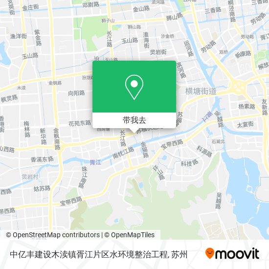 中亿丰建设木渎镇胥江片区水环境整治工程地图