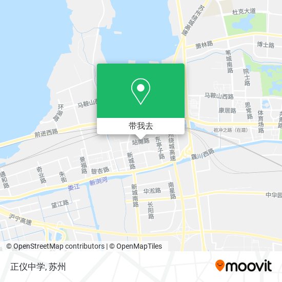 正仪中学地图