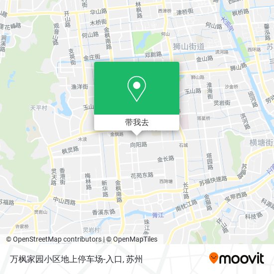 万枫家园小区地上停车场-入口地图