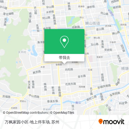 万枫家园小区-地上停车场地图