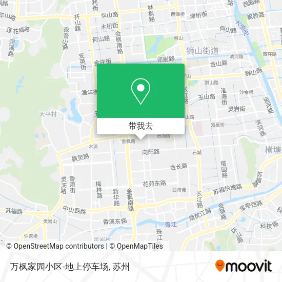万枫家园小区-地上停车场地图