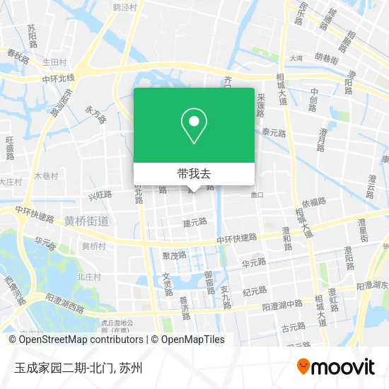 玉成家园二期-北门地图