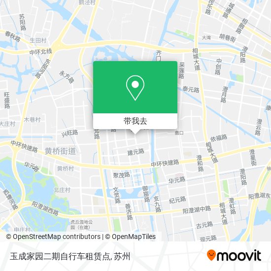 玉成家园二期自行车租赁点地图