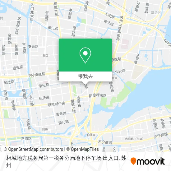 相城地方税务局第一税务分局地下停车场-出入口地图