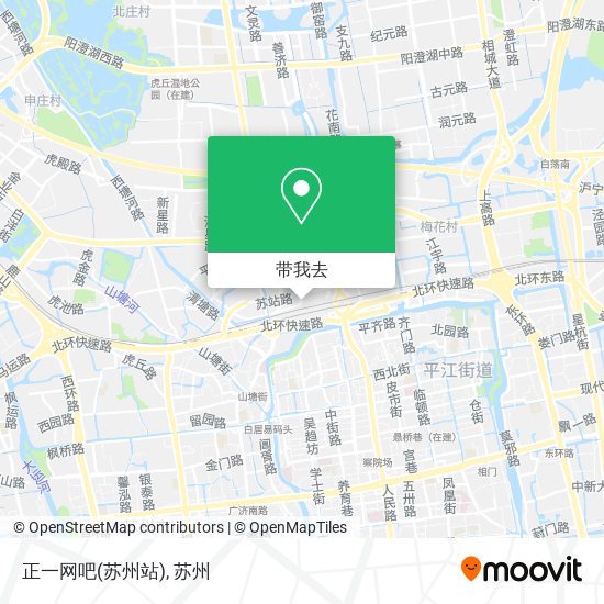 正一网吧(苏州站)地图