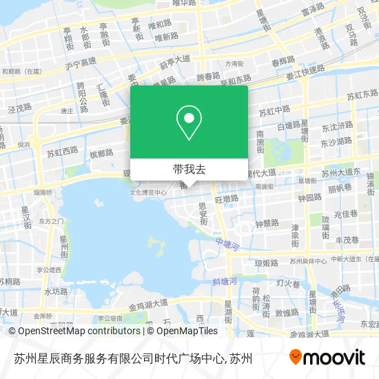 苏州星辰商务服务有限公司时代广场中心地图