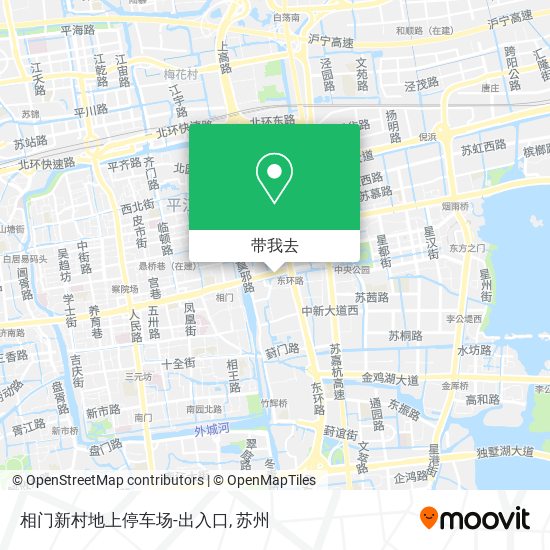 相门新村地上停车场-出入口地图