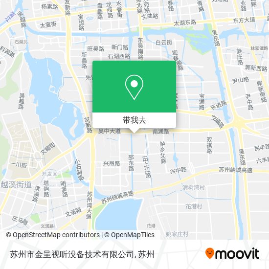 苏州市金呈视听没备技术有限公司地图