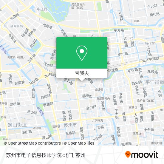 苏州市电子信息技师学院-北门地图