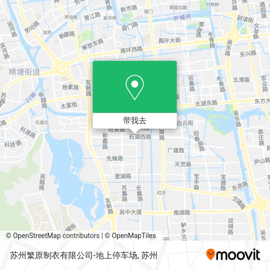 苏州繁原制衣有限公司-地上停车场地图