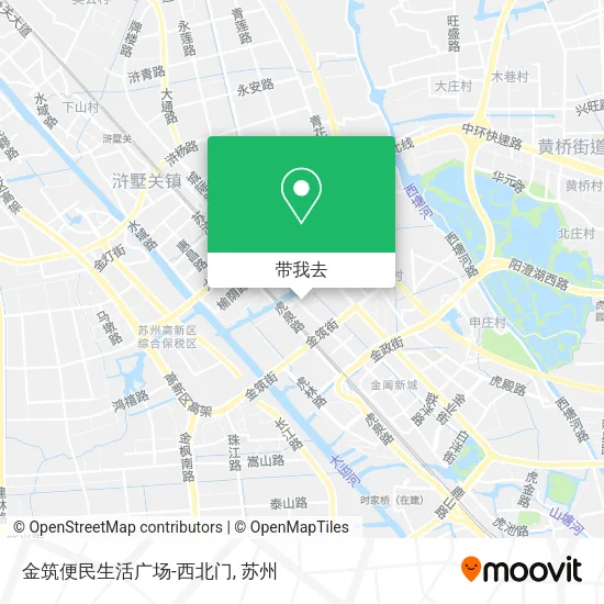 金筑便民生活广场-西北门地图