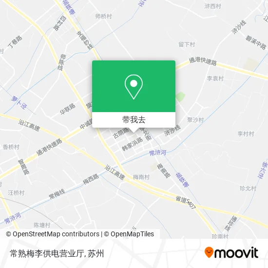 常熟梅李供电营业厅地图