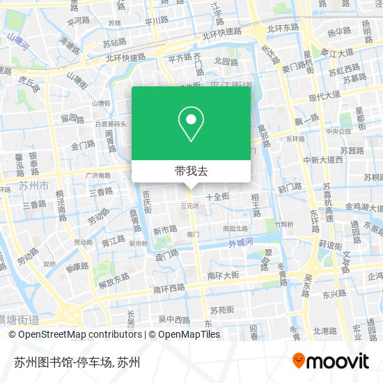 苏州图书馆-停车场地图
