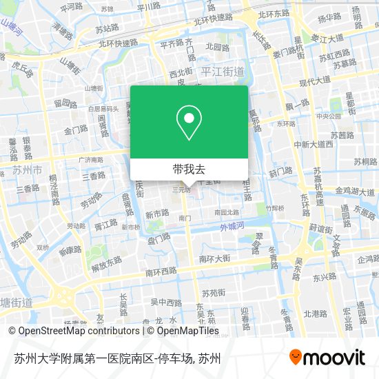苏州大学附属第一医院南区-停车场地图