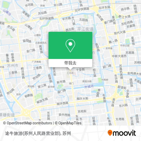 途牛旅游(苏州人民路营业部)地图