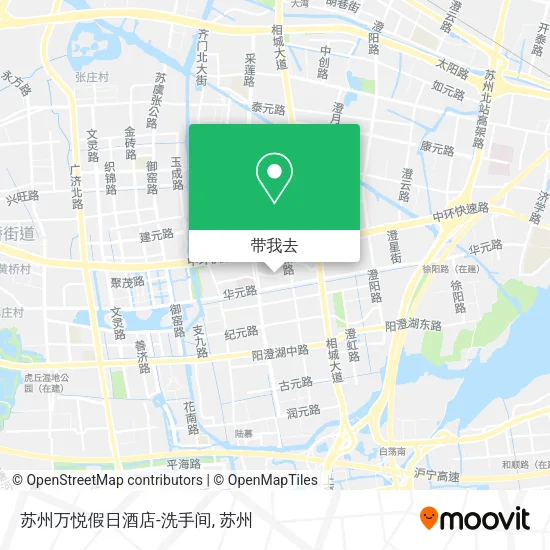 苏州万悦假日酒店-洗手间地图