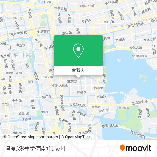 星海实验中学-西南1门地图