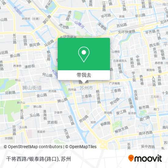 干将西路/银泰路(路口)地图