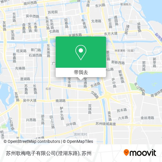 苏州歌梅电子有限公司(澄湖东路)地图