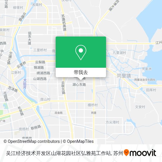 吴江经济技术开发区山湖花园社区弘雅苑工作站地图