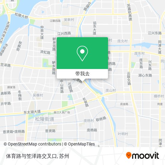 体育路与笠泽路交叉口地图