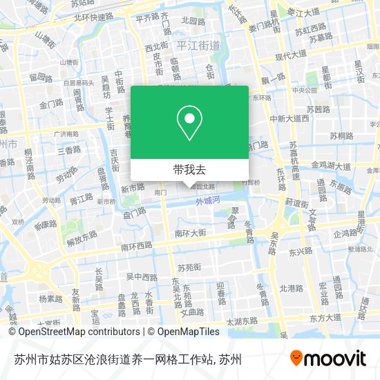 苏州市姑苏区沧浪街道养一网格工作站地图