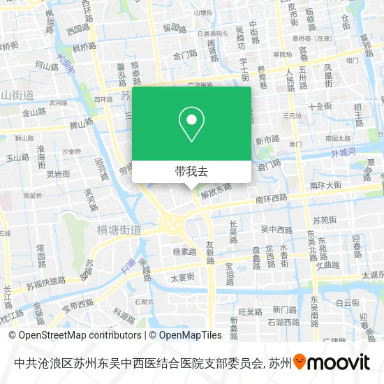 中共沧浪区苏州东吴中西医结合医院支部委员会地图