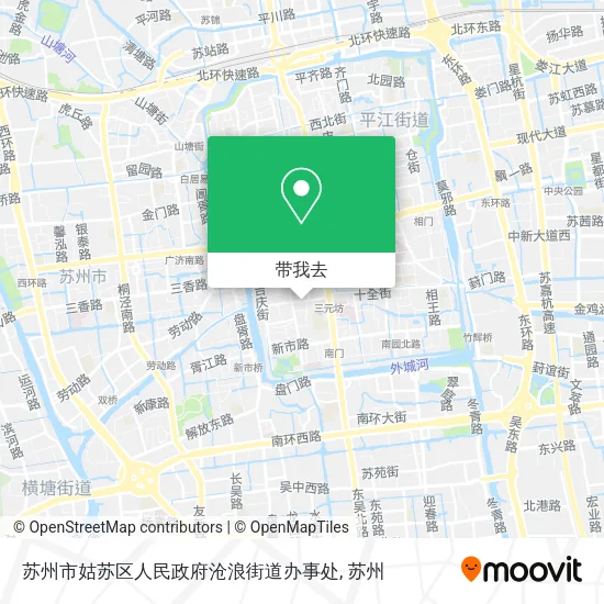 苏州市姑苏区人民政府沧浪街道办事处地图