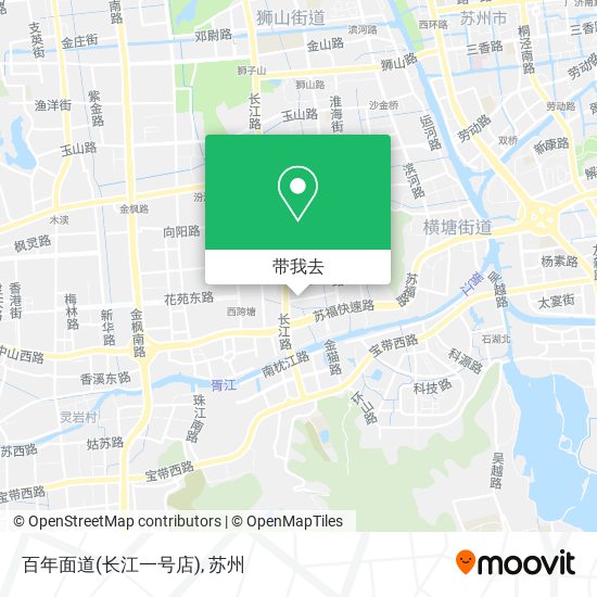 百年面道(长江一号店)地图