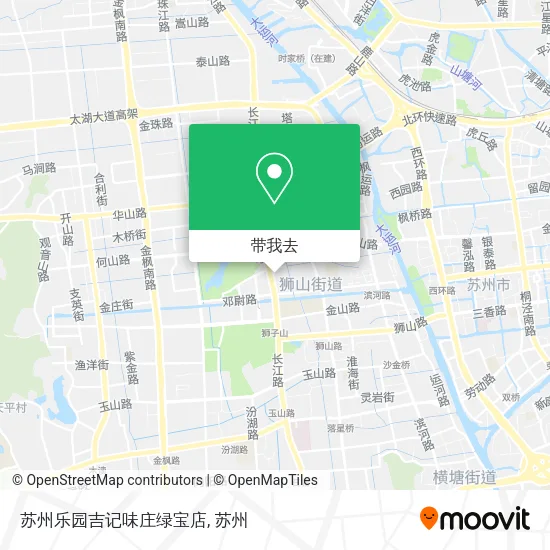 苏州乐园吉记味庄绿宝店地图