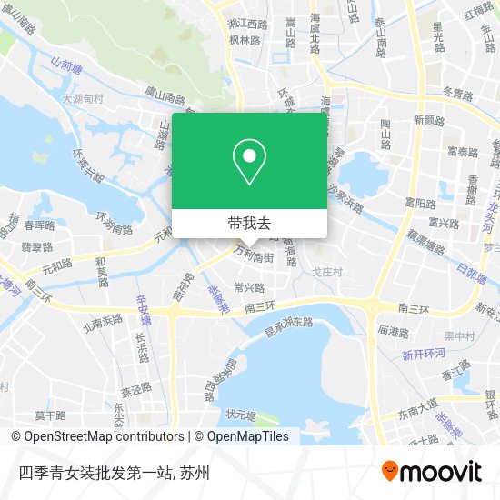 四季青女装批发第一站地图