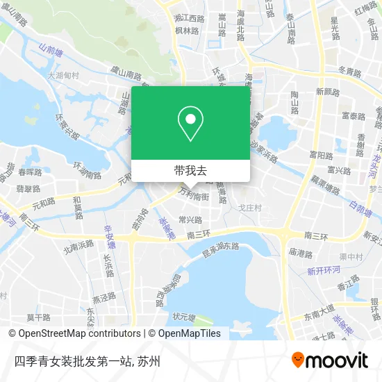 四季青女装批发第一站地图