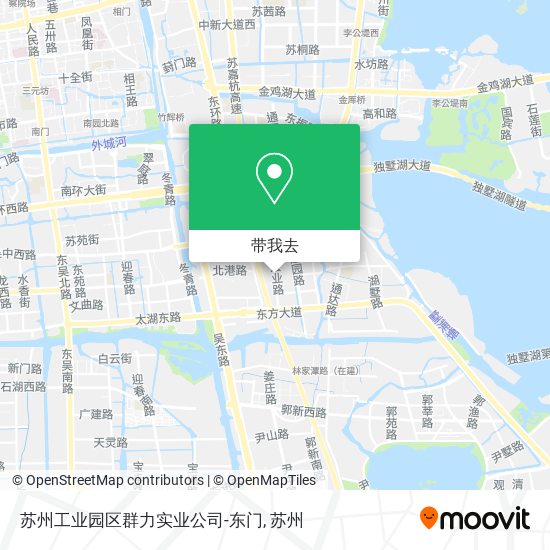 苏州工业园区群力实业公司-东门地图