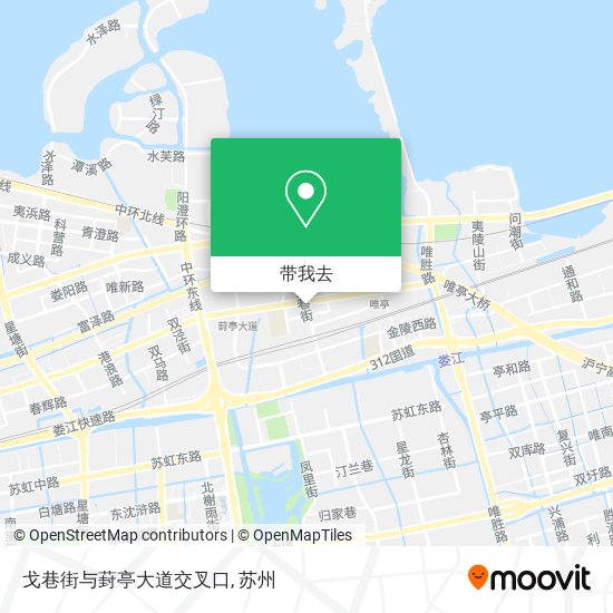 戈巷街与葑亭大道交叉口地图