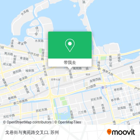 戈巷街与夷苑路交叉口地图