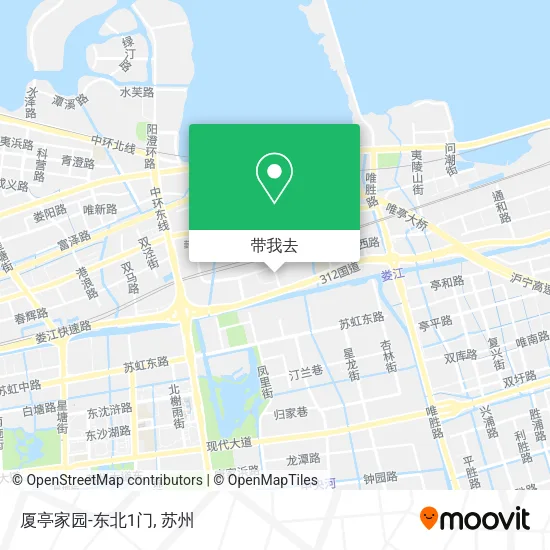 厦亭家园-东北1门地图