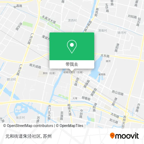 元和街道朱泾社区地图