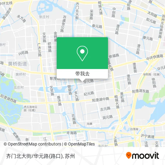齐门北大街/华元路(路口)地图