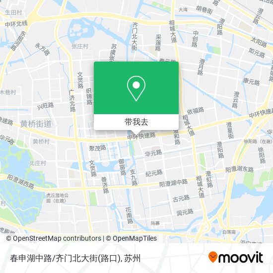 春申湖中路/齐门北大街(路口)地图